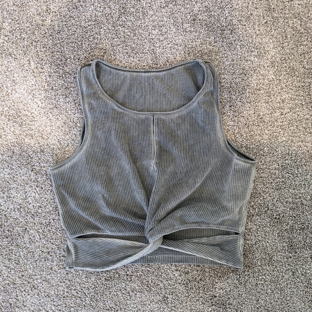 Sage Green Twist Tank
